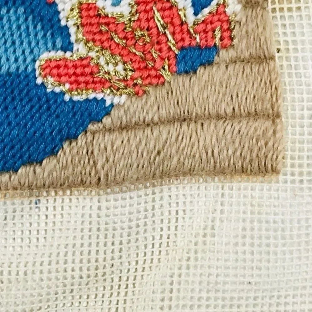 Embroidery Unfinished Canvas Oriental Japanese